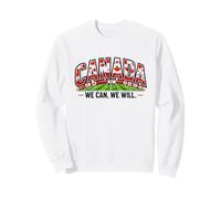 Maglietta per Tifosi di Calcio 2026 Canada We Can We Will Supporters Felpa