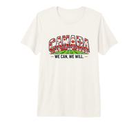 Maglietta per Tifosi di Calcio 2026 Canada We Can We Will Supporters Maglietta Premium