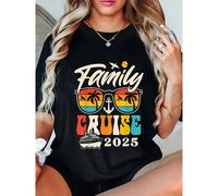 Maglietta per viaggio di gruppo familiare a Cancun, Messico Riviera Maya nel 2025, modello universale, casual sia per uomo che per donna L,M,S,XL,XXLGeometricoCotone