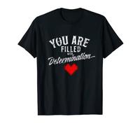 Maglietta per videogiochi con scritta "You Are Filled With Determination Gifts Maglietta