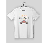 Maglietta Personalizzabile con Nome -TS70/N- “Genius at Work” - Idea Regalo