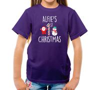 Maglietta Personalizzata Di Natale Per Bambini Fratello Sorella Grande