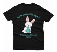 Maglietta personalizzata Happy Easter Cute Bunny Making Crafts Spring...