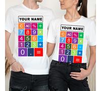 Maglietta Personalizzata Number Day National Numeracy Book Day Maths Day...