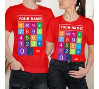 Maglietta Personalizzata Number Day National Numeracy Book Day Maths Day...