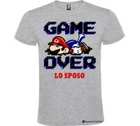 Maglietta personalizzata per addio al celibato Game Over