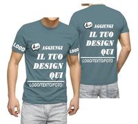 Maglietta Personalizzata per Uomini e Donne in Grande quantità t Shirt Personalizzate Crea Il Tuo Maglia Aggiungi Immagini Foto o Testi Magliette Personalizzabile per Regali