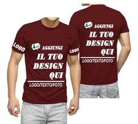 Maglietta Personalizzata per Uomini e Donne in Grande quantità t Shirt Personalizzate Crea Il Tuo Maglia Aggiungi Immagini Foto o Testi Magliette Personalizzabile per Regali