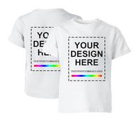 Maglietta Personalizzata Uomo, T-Shirt Personalizzabile con Stampa Fronte Retro Manica Corta in Cotone, Personalizza la Tua T-Shirt con Foto Scritta o Logo, Idea Regalo per Lui Compleanno Fidanzato