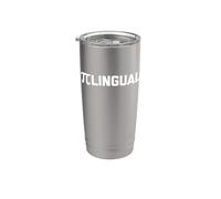 Maglietta pi-lingual divertente con scritta sarcastica nerd matematica Bicchiere termico in acciaio inox doppia parete