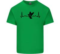Maglietta Pigeon Hunting Heart Beat ECG Per Bambini