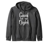 Maglietta Pigiama Good Night Sleepy Lashes Felpa con Cappuccio
