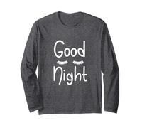 Maglietta Pigiama Good Night Sleepy Lashes Maglia a Manica