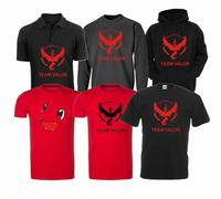 MAGLIETTA POKEMON POLO T-SHIRT FELPA CAPPUCCIO TEAM VALOR CORAGGIO