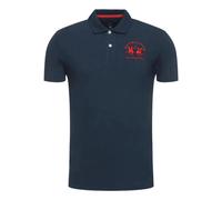 Maglietta Polo La Martina Miguel Uomo Misto Cotone Blu