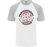 Maglietta Professionale Da Baseball S/S Divertente Per Uomini Sudoku