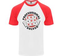 Maglietta Professionale Da Baseball S/S Divertente Per Uomini Sudoku