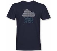 Maglietta Programmiere da uomo: Cloud - codice binario Dualcode informatico Shirts uomo - regalo per computer PC IT-ler Nerd Shirt Gamer Administrator tshirt (3XL)
