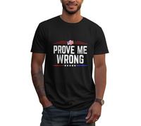 Maglietta Prove Me Wrong Charlie Kirk T-Shirt Nera