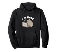 Maglietta Pusheen I'm Busy Felpa con Cappuccio
