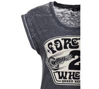 Maglietta Queen Kerosin Forever 2 ruote antracite taglia L
