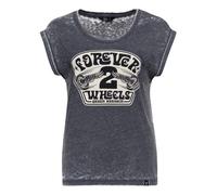 Maglietta Queen Kerosin Forever 2 ruote antracite taglia XL