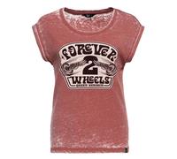 Maglietta Queen Kerosin Forever 2 ruote arancione taglia L