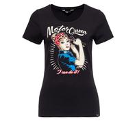 Maglietta Queen Kerosin Motor Queen I Can Do It nera taglia S