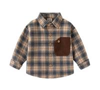 Maglietta Ragazzo 14 Anni, Polo da Bambino Magliette da Uomo a Maniche Lunghe con Stampe Casual a Lettere per Bambini Piccoli per Feste (Blue 5-6 Years)