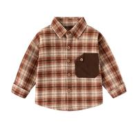 Maglietta Ragazzo 14 Anni, Polo da Bambino Magliette da Uomo a Maniche Lunghe con Stampe Casual a Lettere per Bambini Piccoli per Feste (Coffee 3-4 Years)