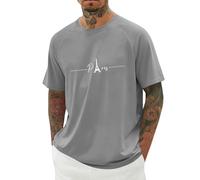 Maglietta Raglan da uomo con nome della città grafica casual streetwear Basic materiale morbido per l'uso quotidiano