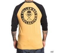 Maglietta Raglan Da Uomo Sullen Badge Of Honor Baseball Mustard SCM1260