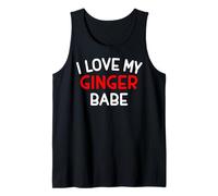 Maglietta Red Head Hair I Love My Ginger Babe Cute Wife Tee Canotta
