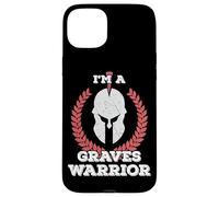 Maglietta regalo con scritta "I'm a Graves Warrior Graves Disease Awareness" Custodia per iPhone 15 Plus