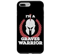 Maglietta regalo con scritta "I'm a Graves Warrior Graves Disease Awareness" Custodia per iPhone 7 Plus/8 Plus
