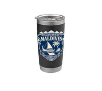 Maglietta regalo da viaggio Maldives are calling and I Must Go Bicchiere termico in acciaio inox doppia parete