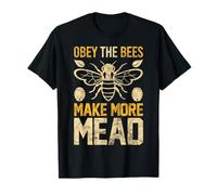 Maglietta regalo Obey the Bees, Make More Mead Maglietta