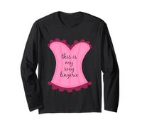 Maglietta regalo This Is My Sexy Lingerie Sassy Fun Night Sleep Maglia a Manica