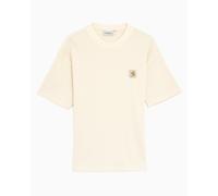 Carhartt WIP - T-shirt en coton gaufré décontracté - S/S Nelson Waffle T-Shirt Natural per Uomo in Cotone - Taglia S - Beige