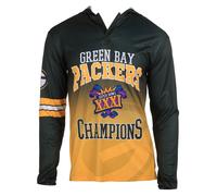Maglietta Retro Con Cappuccio Dei Green Bay Packers Campioni Del Super Bowl 31