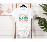 Maglietta Retro Ripetitiva Mama - Maglietta Per La Festa Della Mamma