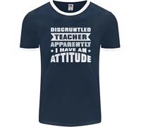 Maglietta Ringer Divertente Insegnante Uomo Matematica Inglese FotL