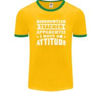 Maglietta Ringer Divertente Insegnante Uomo Matematica Inglese FotL