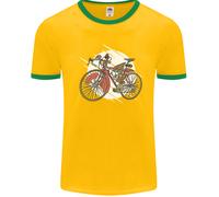 Maglietta Ringer Per Ciclista Uomo Steampunk Bicicletta