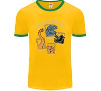 Maglietta Ringer T-Rex Divertente Uomo Class Di 2000 A.C. FotL
