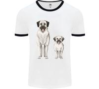 Maglietta Ringer Uomo Anatolian Shepherd Dog E Cucciolo
