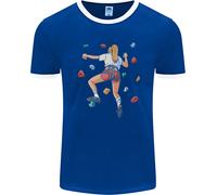 Maglietta Ringer Uomo FotL Per Alpinista Rock Femminile