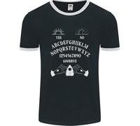 Maglietta Ringer Uomo Ouija Board Voodoo Dark Black Magic FotL