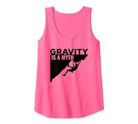 Maglietta Rock Climbing Gravity Is a Myth Climbing T Shirt Canotta