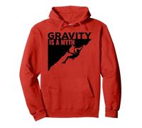 Maglietta Rock Climbing Gravity Is a Myth Climbing T Shirt Felpa con Cappuccio